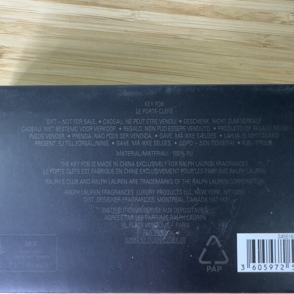 Ralph Lauren Ralph's Club Key Fob Leather Gift Boxed Premium Accessory New in Bo - Picture 6 of 7